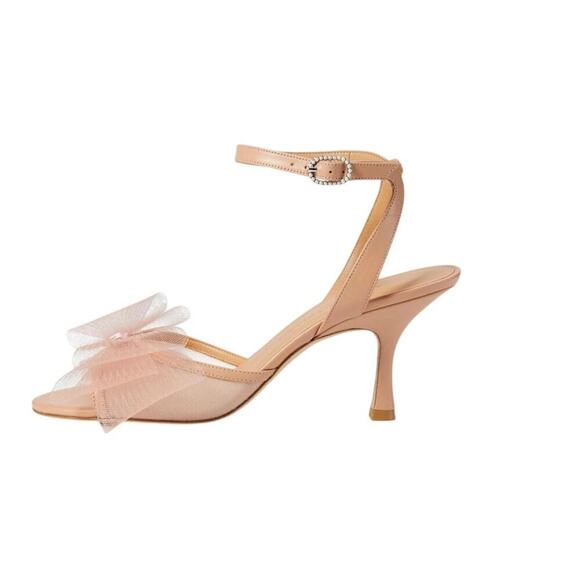 Stuart Weitzman blushing bow 75 cm ginger 37/6.5 pink blush - Picture 5 of 16